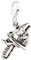 7K Unisex Charm Anhänger Motorsäge aus 925 Sterling Silber (21x10mm)