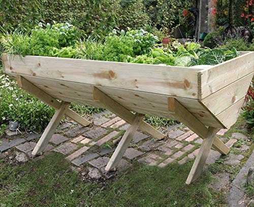 Zest4Leisure 2m Veg Bed - FSC Certified Pressure Treated Wood