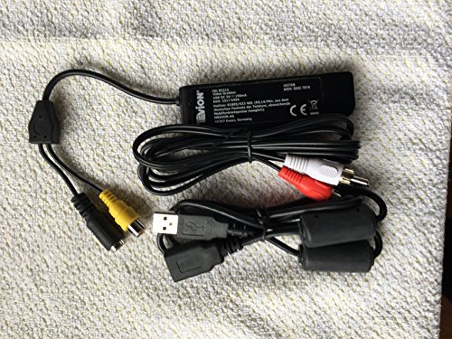 USB 2.0 PC Transfer AV VHS V8 Video Audio Grabber Capture DVD Maker Kartenadapter mit Schnappschusstaste