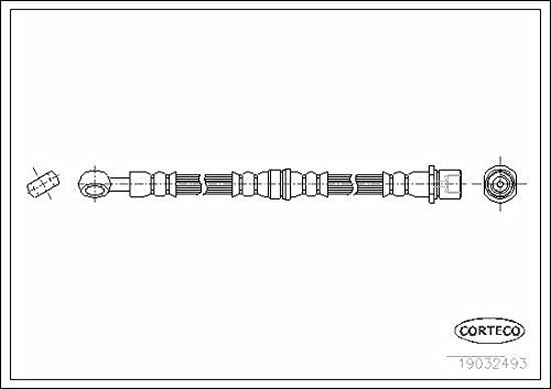 Corteco 19032493 Bremsschlauch vorne links