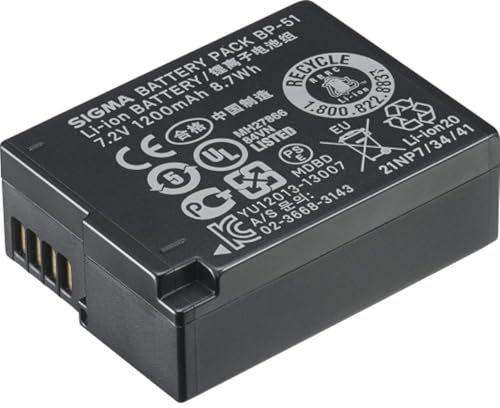Sigma BP-51 Batterie Li-ion pour Sigma DP2 Quattro Noir