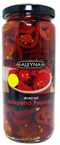 Aleyna - Geschnittene rote Jalapeños - 480 g