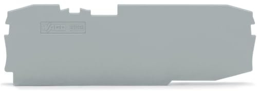 2006-1691 | WAGO END and Intermediate Plate, 1 MM Thick Grey