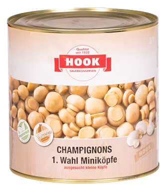 Hook - Champignons 1. Wahl Miniköpfe, 2550 g Dose
