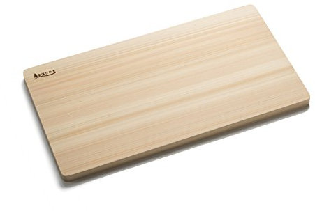 Umezawa Planche à découper en bois Hinoki Hinoki fine et légère 40 x 22 x 1,5 cm Fabriquée au Japon