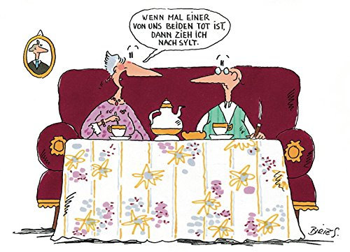 Inkognito Postkarte A6 • 1914 ''Nach Sylt Künstler: Birte Strohmayer • Satire • Cartoons