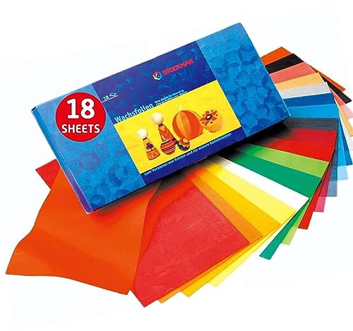 Stockmar Wachsfolien 20 x 10 cm - 18 Farben sortiert