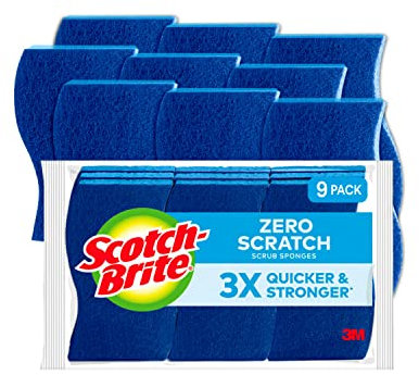 Scotch-Brite Scrub Sponge, Non-Scratch, 9-Count (Pack Of 2)