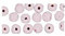 Rayher 1250101 Perles en Bois, rosé, 8mm ø