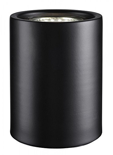 Lights4Living Modern Small Matt Black LED Table, Floor Lamp Uplighter with Inline Switch [Energy Class A]