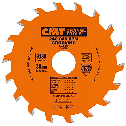 CMT ORANGE TOOLS 240.040.07M - NUTKREISSÄGEBLATT 180X4X30 Z=18 FLACHZAHN