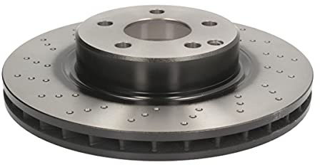 TRW DF6477 2x Bremsscheiben Vorne Ø312mm gelocht Belüftet Kompatibel mit MERCEDES-BENZ SL R230 2304210412 230421041264 A2304210412