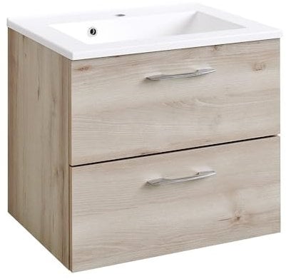Held Möbel Portofino Waschtisch 60, Holzwerkstoff, Buche Iconic, 48 x 60 x 54 cm