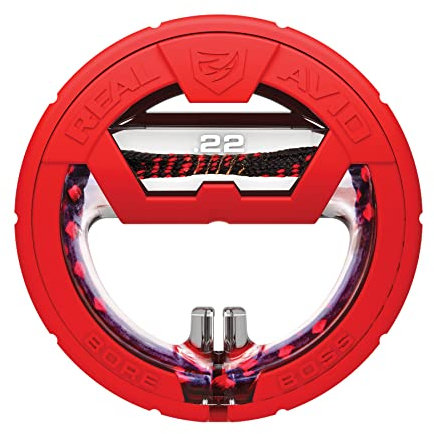 Real Avid, Bore Boss .22CAL-Stoccaggio Pulito, Tirare, Sistema di Pulizia del Foro Unisex, Nero/Rosso, No Size