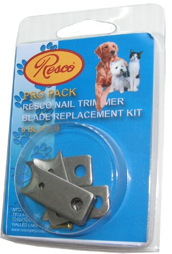 Resco Pro Pack, 6 Blade Replacement Nail Clipper Blades, Fits in All Resco Guillotine Trimmers