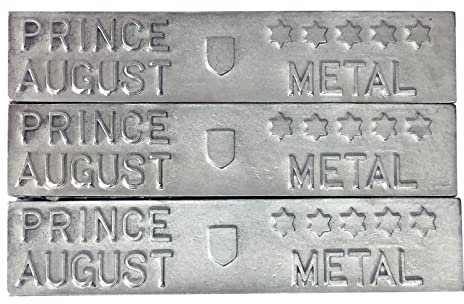 Prince August '5 Star Metal' Bleifrei zum Gießen von Miniaturen 94,5% Zinn & 3% Zink & 2,5% Antimon PA2059