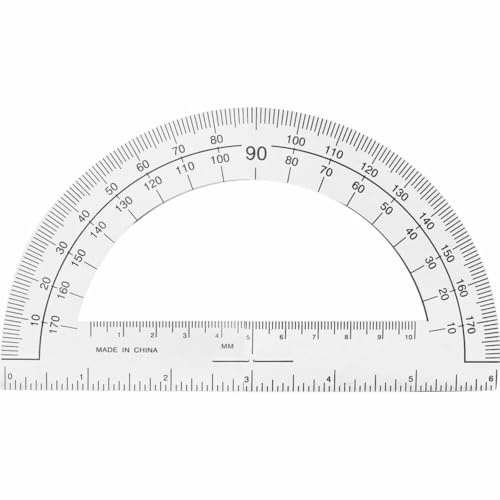 Sparco Kunststoff-Winkelmesser, 15,2 cm lang, klar (SPR01490)