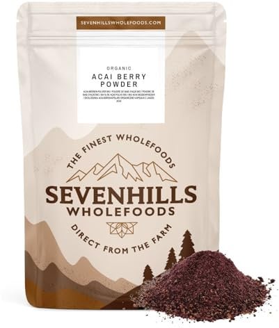 Sevenhills Wholefoods Organic Acai Berry Powder, Freeze-Dried, from Brazil 500g