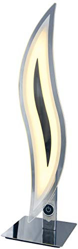 Näve Leuchten 3106342 A+ LED Tischleuchte, Metall, 12 W, Chrom, 11 x 11 x 42 cm