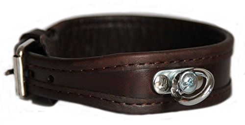Schweißhalsband aus Leder braun 40cm