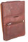LEDER BRUSTBEUTEL BRUSTTASCHE Umhängetasche Geldbörse Security Wallet(MAROON)