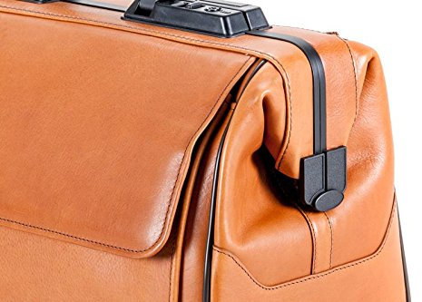 Arzttasche RUSTICANA hellbraun klein 2 Vortaschen