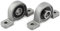sourcing map 2 Stück Kissenblock 8 mm Bohrung Innendurchmesser Metall Kugellager de