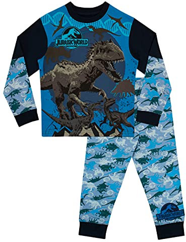 Jurassic World Dinosaurs - Boys' Pajamas Set, Multicolor, 5-6 years