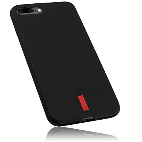 mumbi Hülle kompatibel mit iPhone 7 Plus / 8 Plus Handy Case Handyhülle double GRIP, schwarz