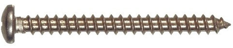 Die Hillman Gruppe 823202 Edelstahl Pan Head Phillips Tabelle Metall Schraube, 4-Zoll-X 3/8 Zoll, 100 Stück