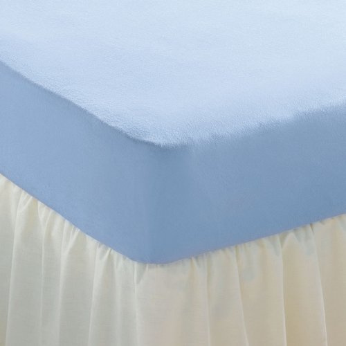 Chums Stretch Terry Fitted Sheets Blue Small Single