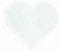 Hama - 233 - Loisir Créatif - Midi Plaque - Grande Coeur, Blanc