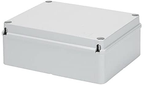 GEWISS - GW44207 - Cassetta Di Derivazione Con Coperchio Basso A Vite - IP56 - Dimensioni Interne 190X140X70 - Pareti Lisce - Grigio Ral 7035