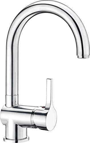 Cornat Spültisch-Einhebelarmatur Skagen - Hochwertiger Messingkörper - verchromt - Hoher & schwenkbarer Auslauf / Hochdruck-Armatur / Küchenarmatur / Wasserhahn / SKA5