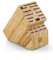 Cook N Home Bamboo Knife Storage Block Without Knives, 20 Slot Universal Knife Holder Countertop Butcher Block Knife Stand for Easy Kitchen Storage