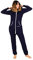 Moniz Damen Jumpsuit, Onesie, Overall (dunkelblau, M)