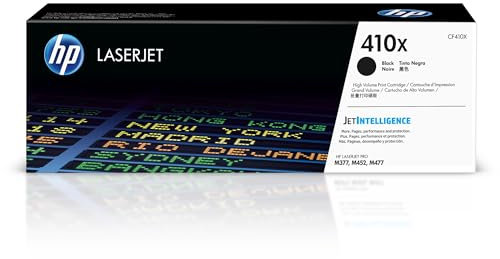 HP 410X (CF410X) Original Toner Schwarz mit hoher Reichweite für HP LaserJet Pro M377, XL