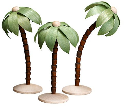 Rudolphs Schatzkiste Miniaturfiguren Palmen einzeln grün Höhe 11cm NEU Palme Blume Christi Geburt Wüste Orient Dekoration Holz Deko Seiffen Erzgebirge
