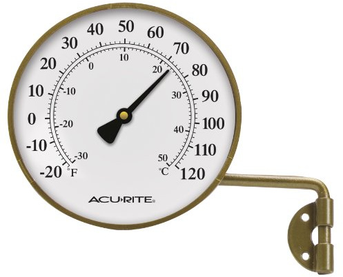 AcuRite ACU-RITE 00334 4-Zoll Messing Drehgelenk Thermometer