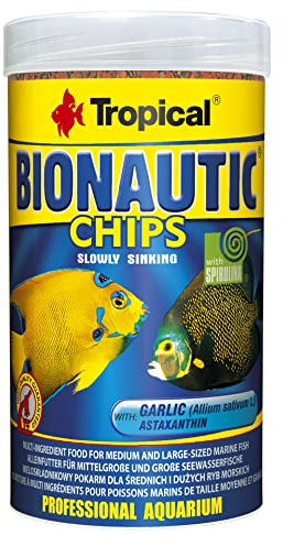 Tropical Bionautic Chips Futterchips für mittelgroße und große Meerwasserfische, 1er Pack (1 x 250 ml)