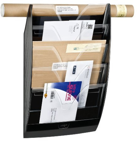 CEP Présentoir Mural 5 Compartiments 154 Noir/Cristal