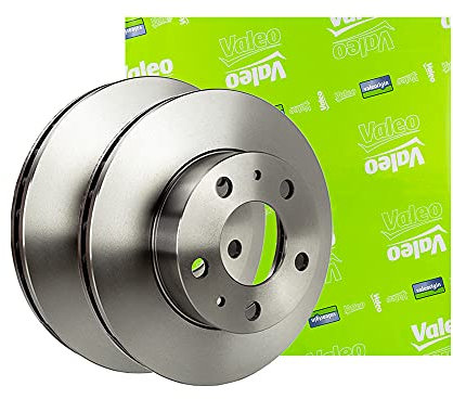 VALEO - Bremsscheiben, geölte - 197047 - Karton mit 2 belüfteten Scheiben - Vorderachse - Ähnlich wie Originaldesign und -qualität - Valeo, Bremsexperte seit 1923