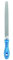 PFERD Werkstattfeile Flachspitz, 200mm, rechteckige, spitz zulaufende Feile, Kreuzhieb H1 auf vier Seiten, inkl. Ergonomie-Feilenheft, 11216206 – für die grobe Zerspanung und zum Schruppen geeignet