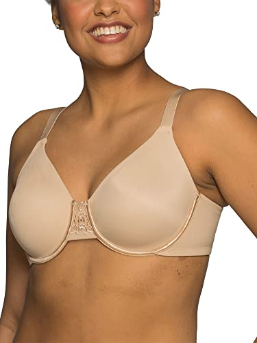 Vanity Fair Women's Plus Size Beauty Back Smoothing Minimizer Bra, Damask Neutral, 38DDD