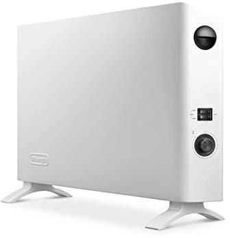 De'Longhi Termoconvettore, 3 Livelli di Potenza, Funzione Antigelo, Timer 24 Ore, Compatto con Maniglie per il Trasporto, Termostato di Sicurezza, Stanze Fino a 60 m3, 2000W, HSX2320, Bianco