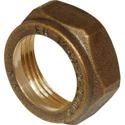 LP Supplies 15mm Compression Brass Nut (Pack of 1)