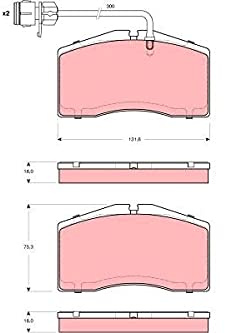TRW Automotive AfterMarket GDB1506 Brake Pad