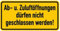 Schild Alu Ab-u. Zuluftöffnungen dürfen nicht geschlossen werden! 100x200mm