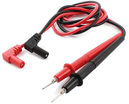 sourcing map 2St Multimeter Meter Messleitung Sonde 4mm Bananenstecker 1000V 80cmLänge Schwarz Rot