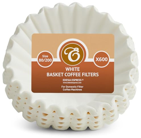 800 Stück 80/200mm Korbfilter Kaffeefilter - kompatibel mit Beem, Cuisinart, Phillips, Gastroback usw.